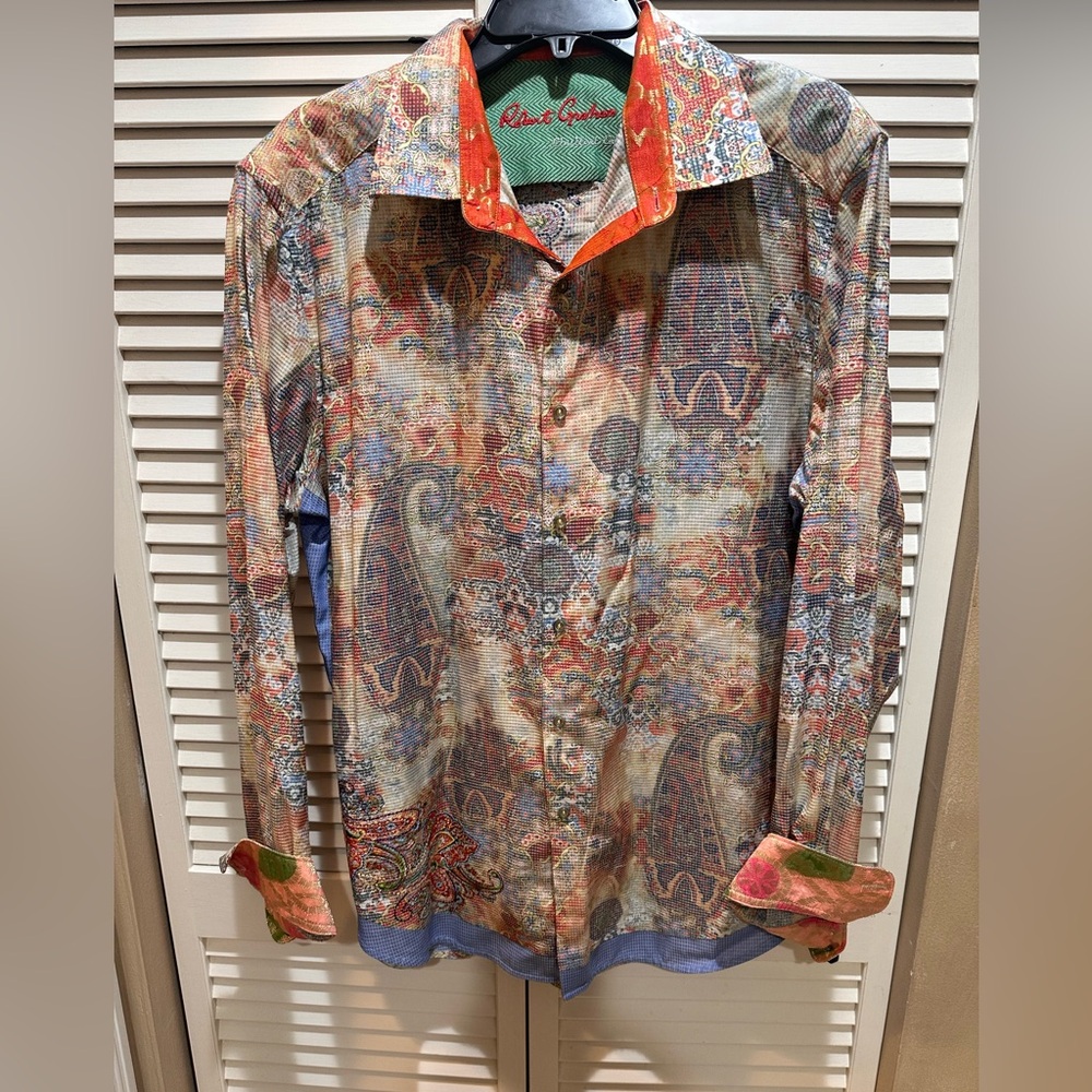 Robert Graham Orange Paisley Limited Paisley Shirt